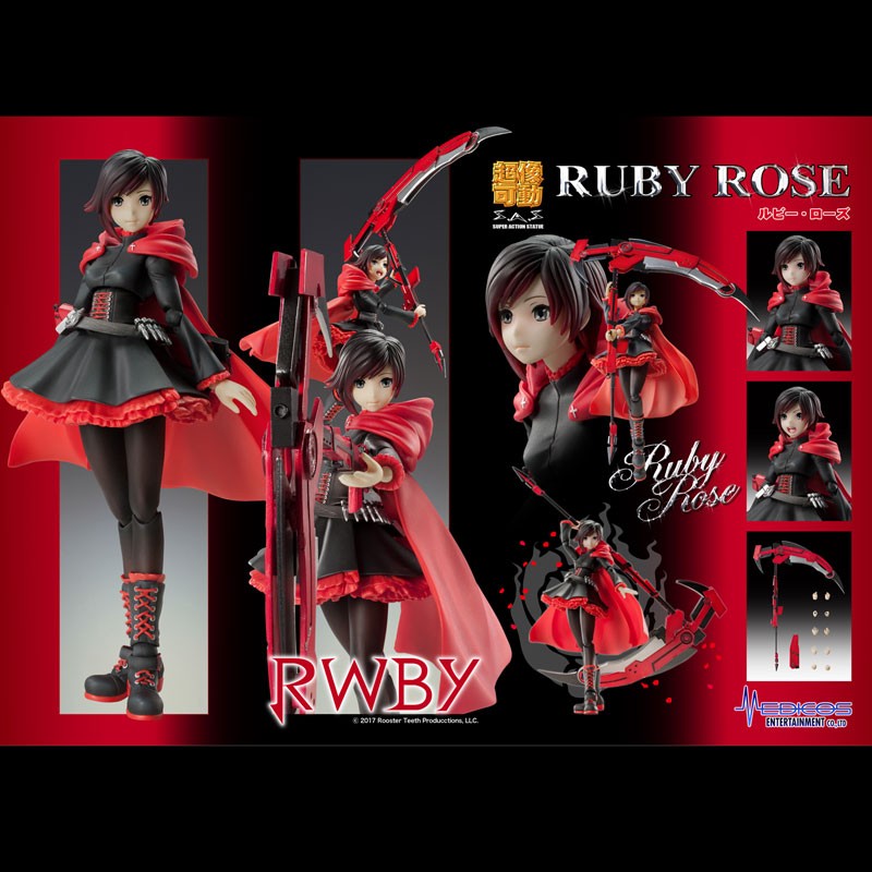 Collectable NEW RWBY Ruby Rose Super Action Statue