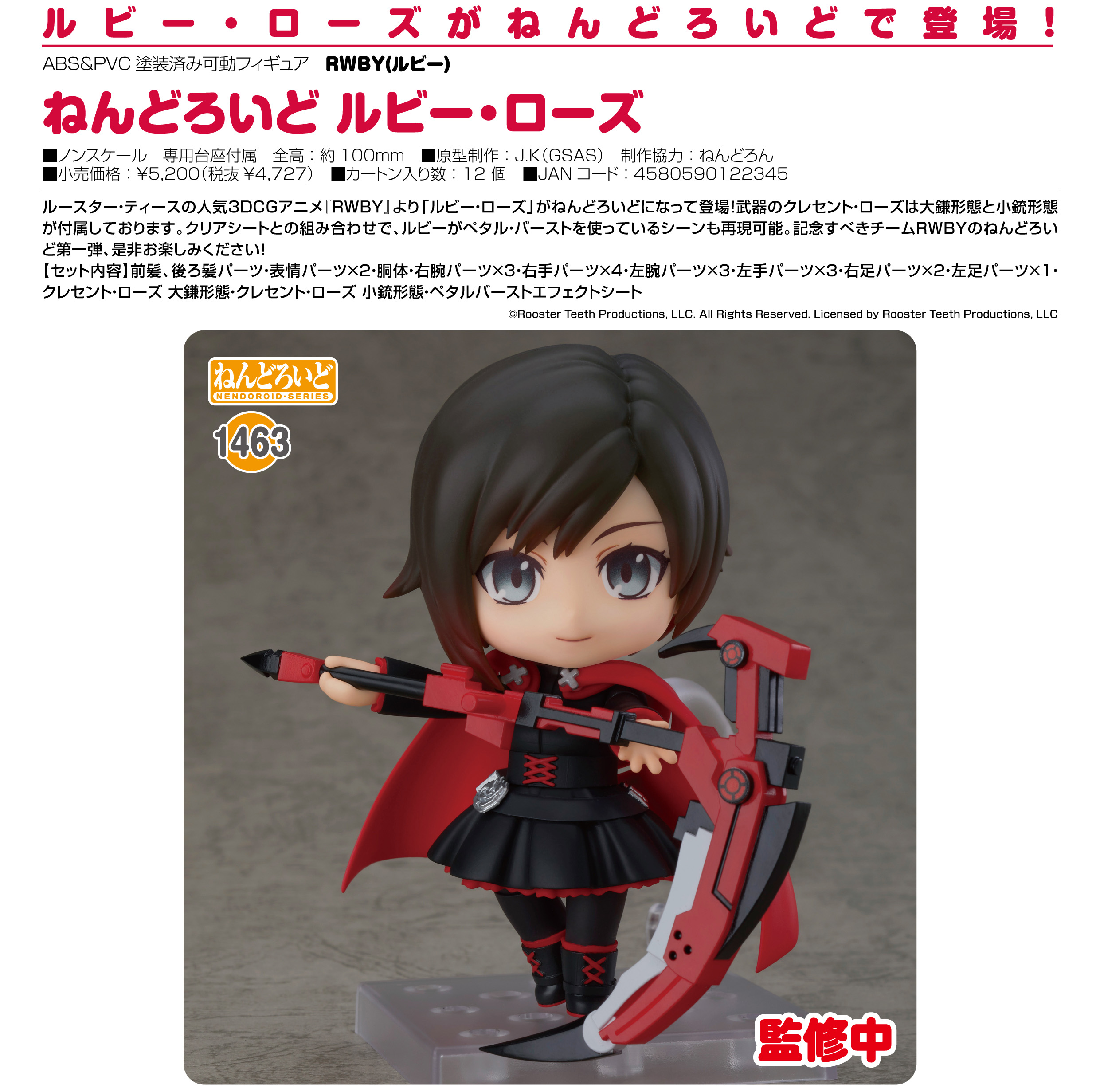 Nendoroid Rwby Ruby Rose Aus Anime Collectables Anime And Game Figures